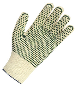 ROBV Rękawice 100% bawełna,nakrapiane PVC 50 par, rozmiar 7